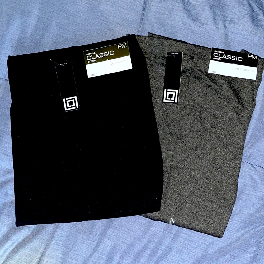 NWT - Liz Claiborne Classic Emma Ankle Pants - Size PM (petite medium)
